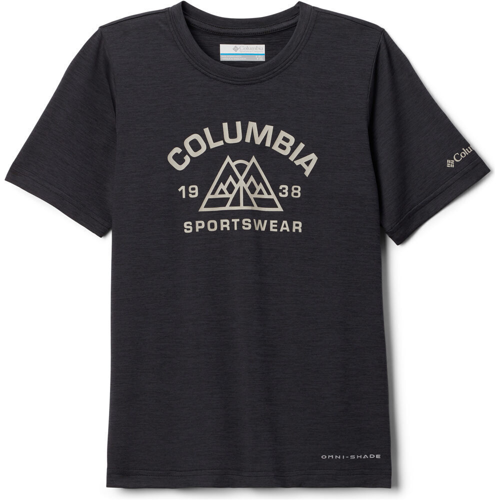 Columbia camiseta montaña manga corta niño Mount Echo Short Sleeve Graphic Shirt vista frontal