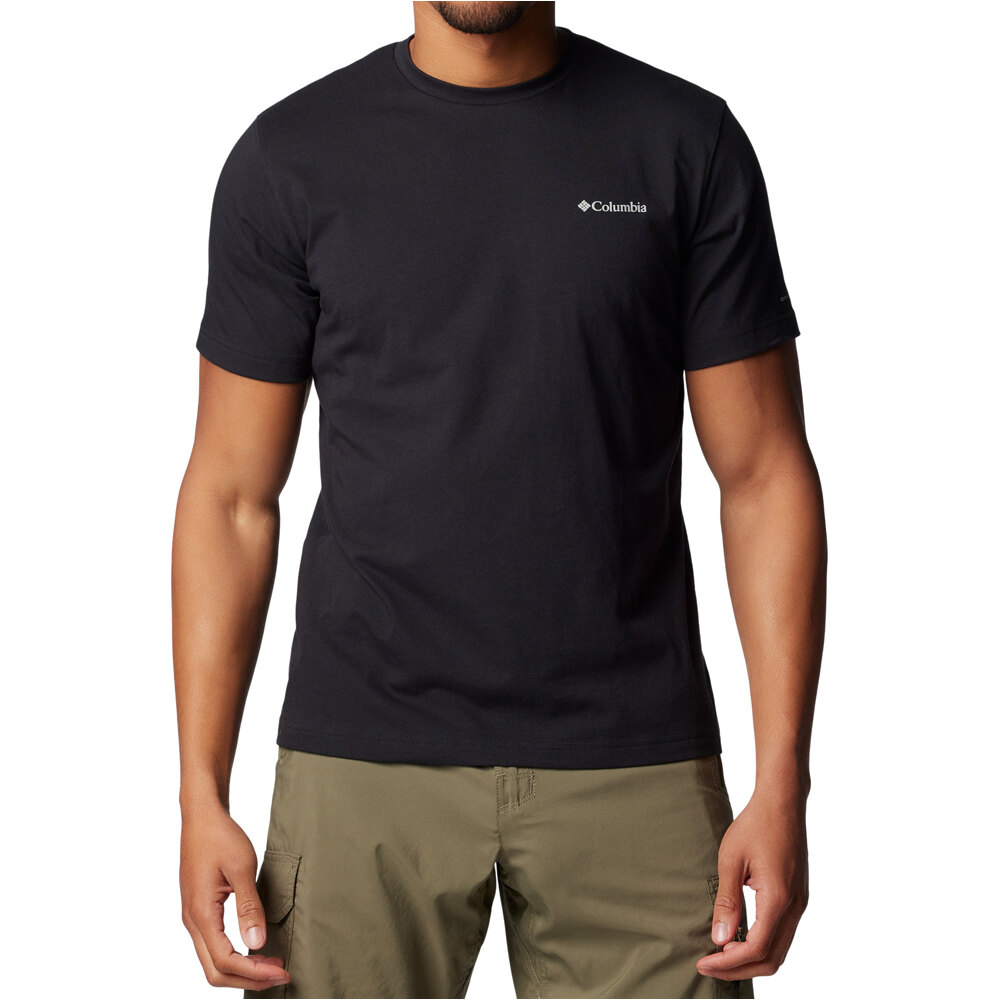 Thistletown hills camiseta montaña manga corta hombre Negro (M)