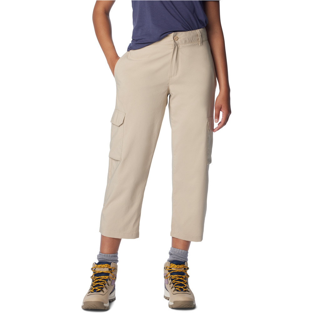 Columbia pantalón montaña mujer Silver Ridge Utility Capri vista frontal