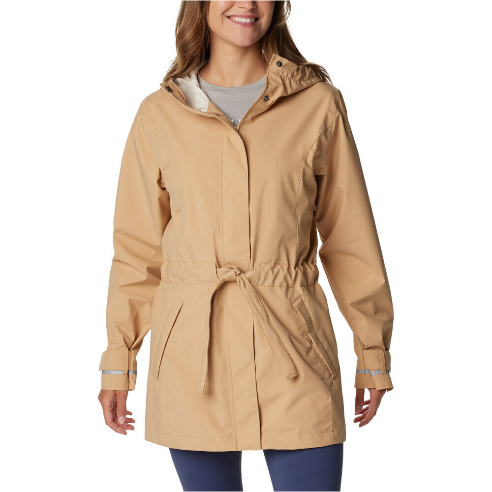 Columbia chaqueta impermeable mujer Here and There Trench II Jacket vista frontal