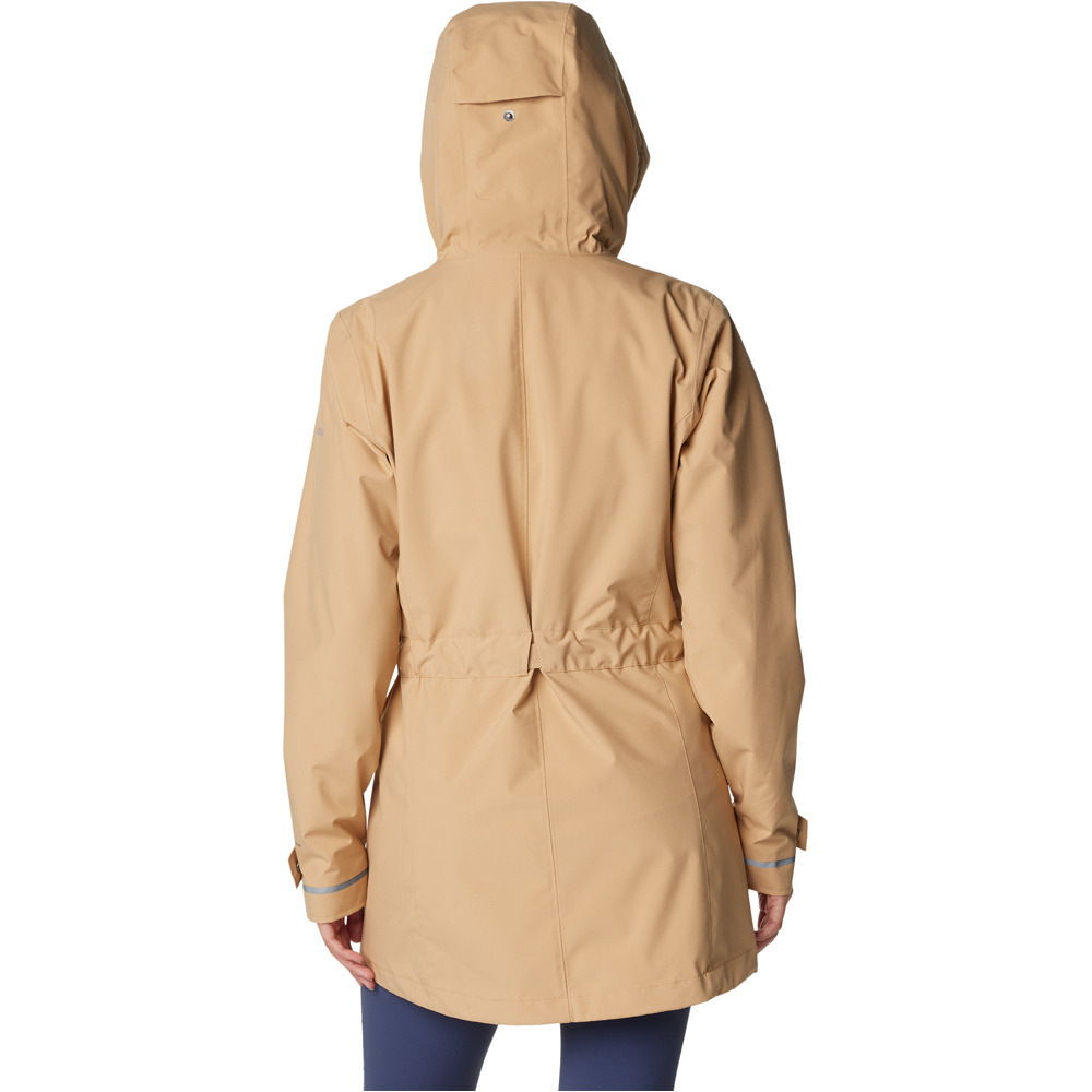 Columbia chaqueta impermeable mujer Here and There Trench II Jacket vista trasera