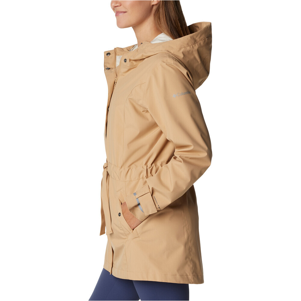 Columbia chaqueta impermeable mujer Here and There Trench II Jacket vista detalle