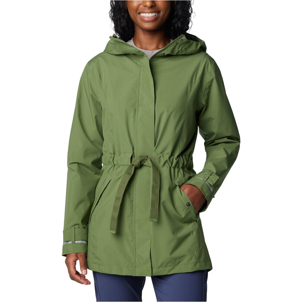 Columbia chaqueta impermeable mujer Here and There Trench II Jacket vista frontal