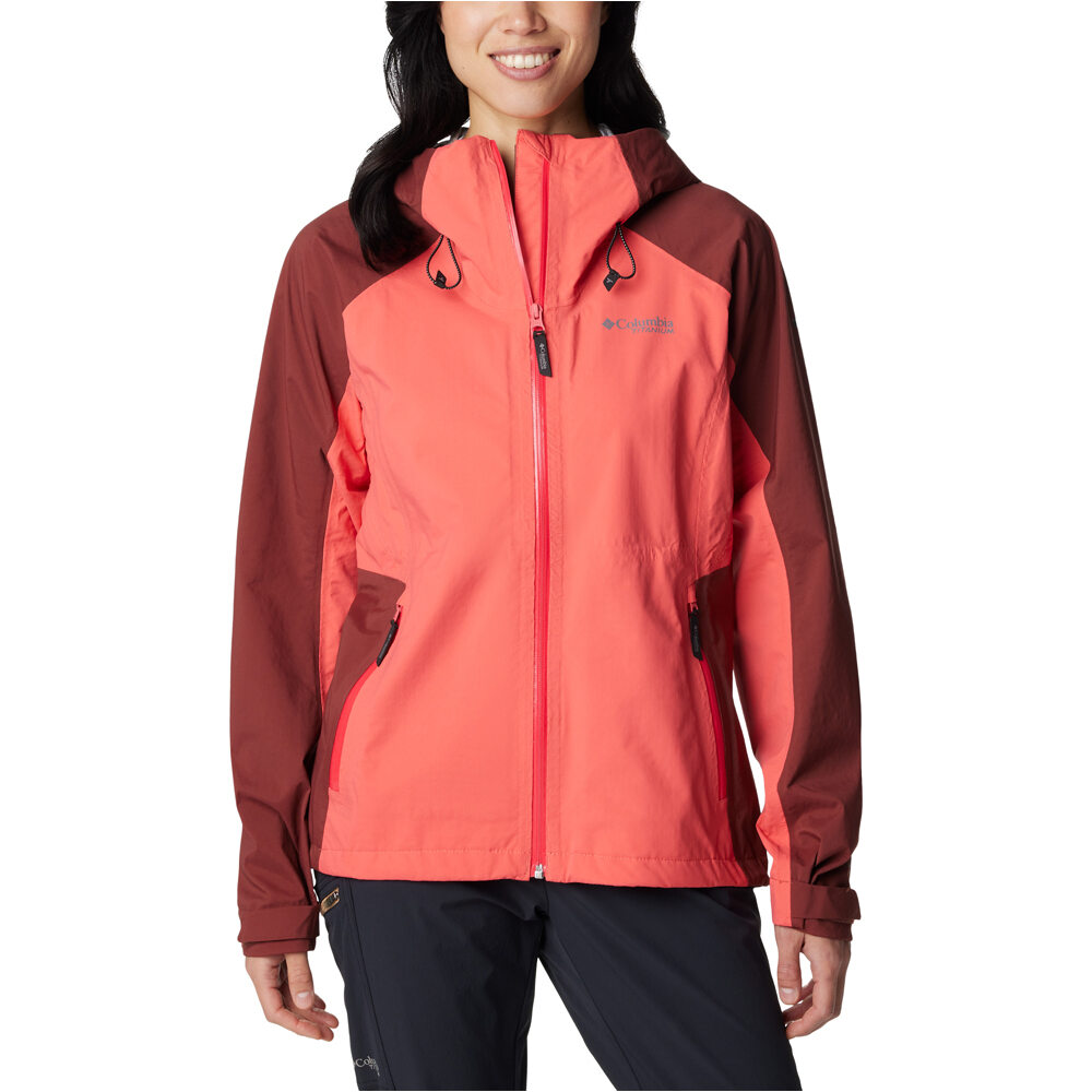 Columbia chaqueta impermeable mujer Mazama Trail Shell vista frontal
