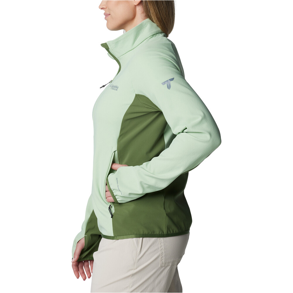 Columbia forro polar mujer Spectre Ridge Full Zip Tech Fleece vista detalle