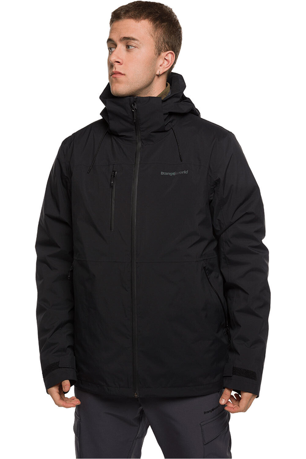 Salama complet chaqueta impermeable insulada hombre Negro (L)