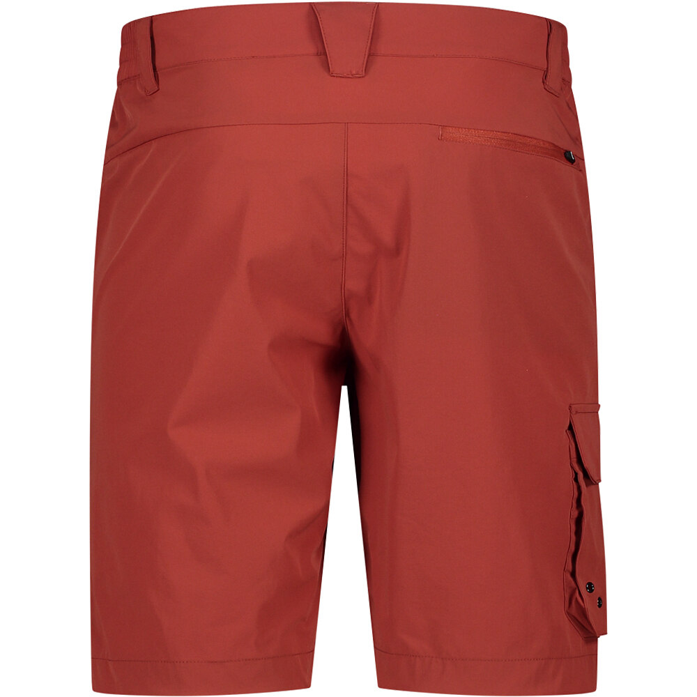 Man bermuda pantalón corto montaña hombre Rojo (56)