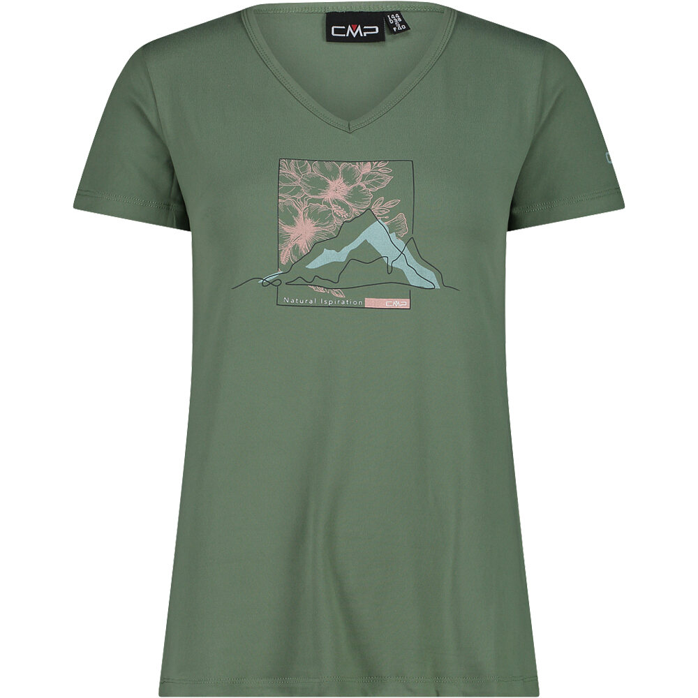 Cmp camiseta montaña manga corta mujer WOMAN T-SHIRT vista frontal