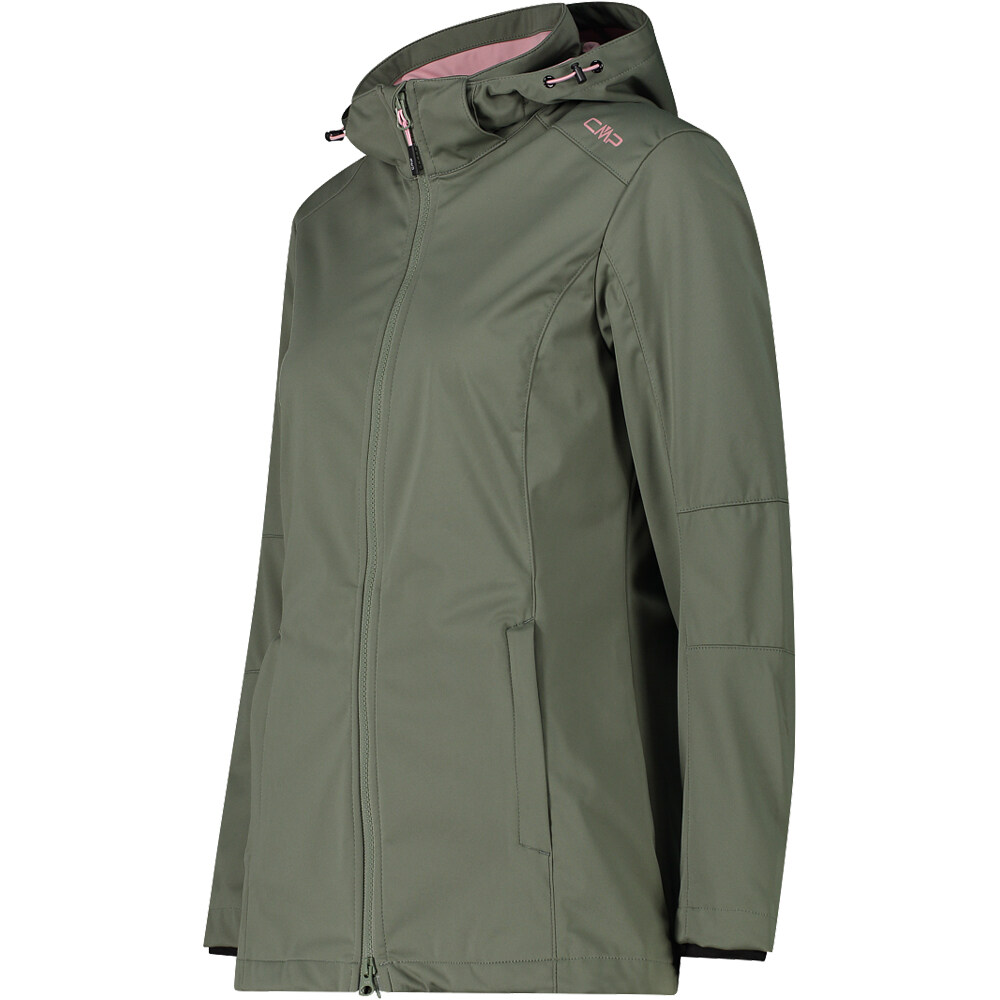 Cmp chaqueta softshell mujer WOMAN JACKET ZIP HOOD vista detalle