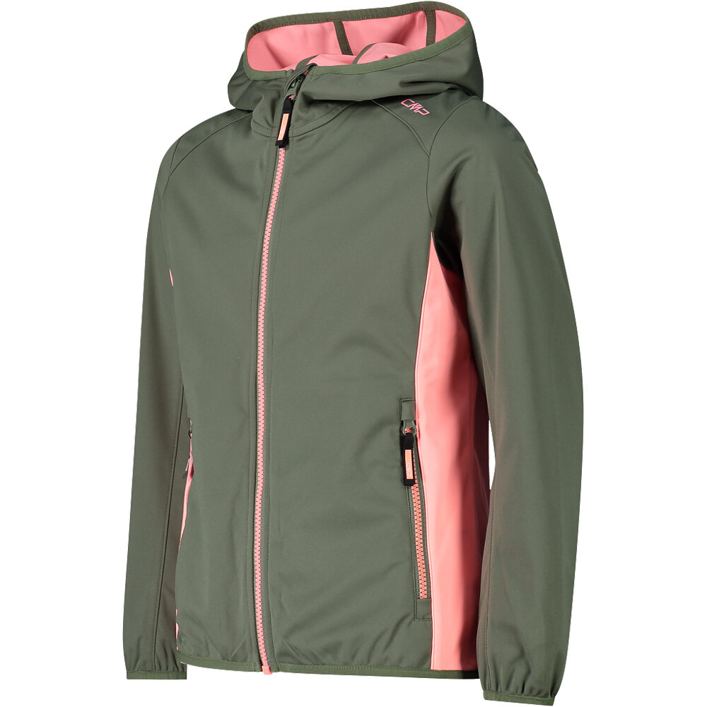 Cmp chaqueta softshell niño KID G JACKET FIX HOOD vista detalle