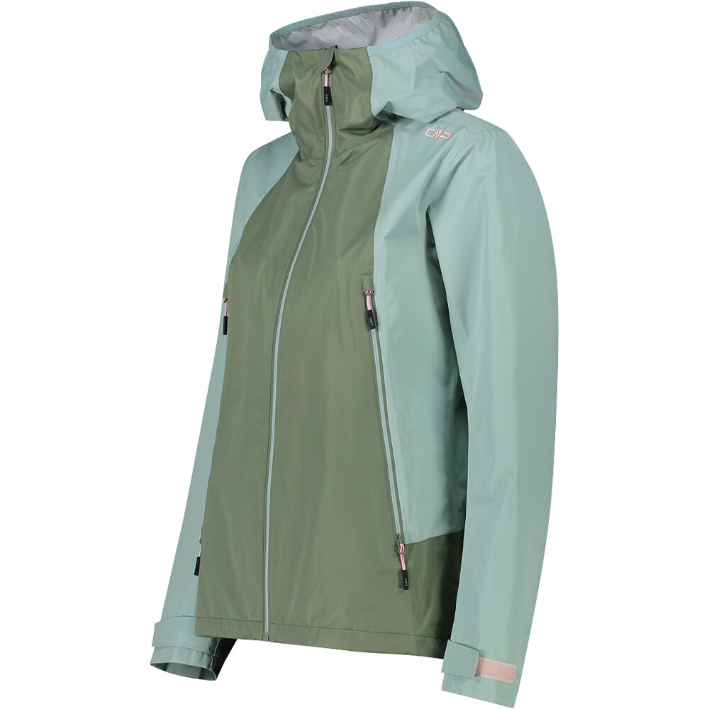 Cmp chaqueta impermeable ciclismo mujer WOMAN JACKET FIX HOOD vista detalle