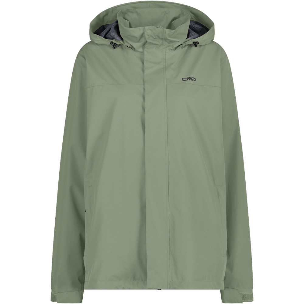 Man jacket snaps hood chaqueta impermeable hombre Verde (46)