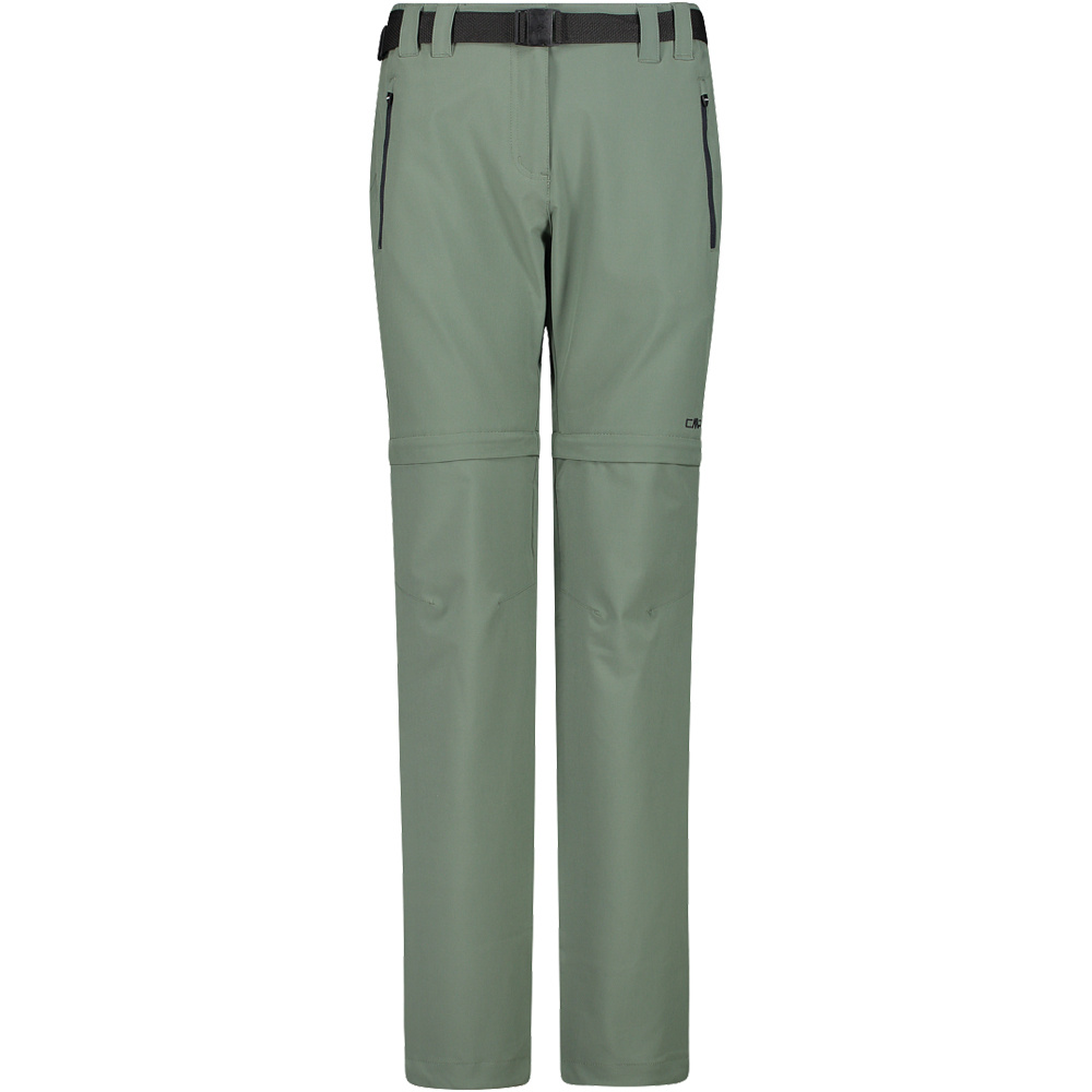 Cmp pantalón montaña mujer WOMAN ZIP OFF PANT vista frontal