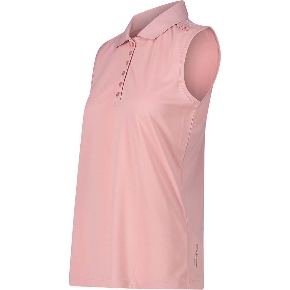 Cmp camiseta tirantes WOMAN POLO SLEEVELESS vista detalle