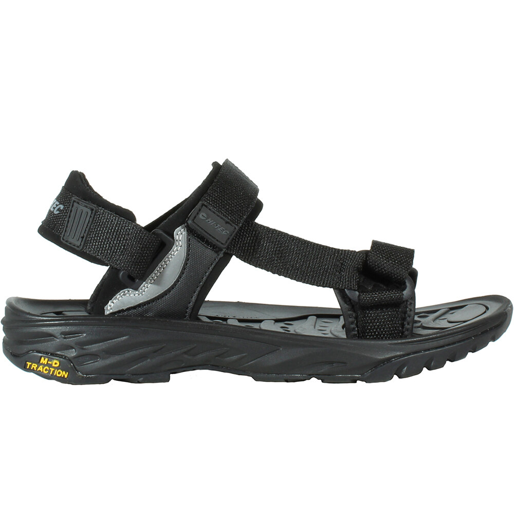 Ula raft sandalias trekking hombre Negro (45)