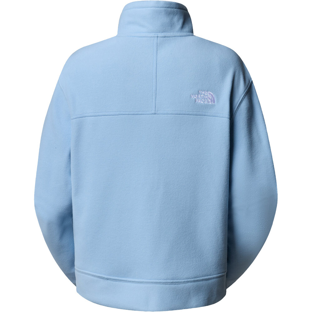 The North Face forro polar mujer W 100 GLACIER HALF ZIP vista trasera