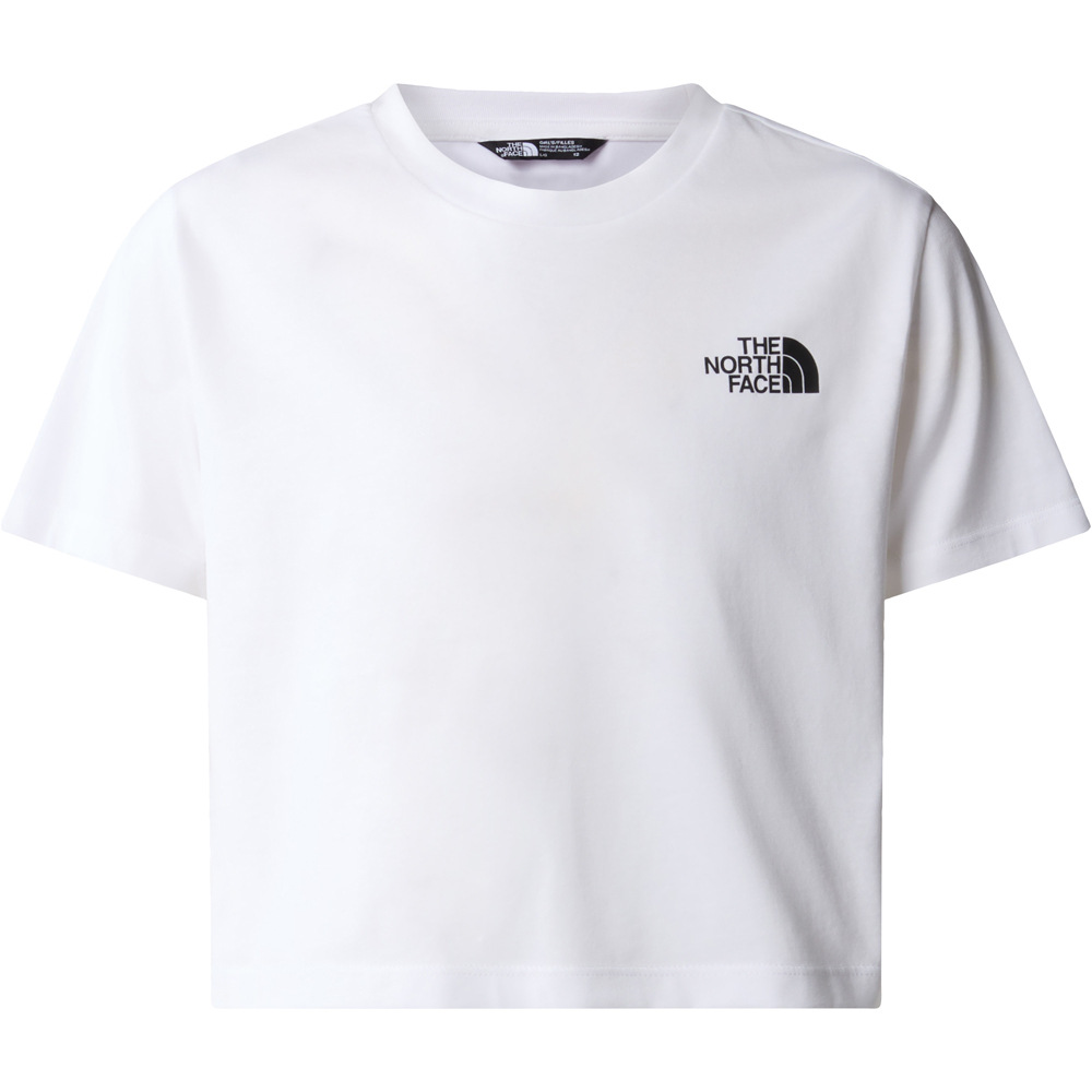 The North Face camiseta montaña manga corta niño G S/S CROP SIMPLE DOME TEE vista frontal