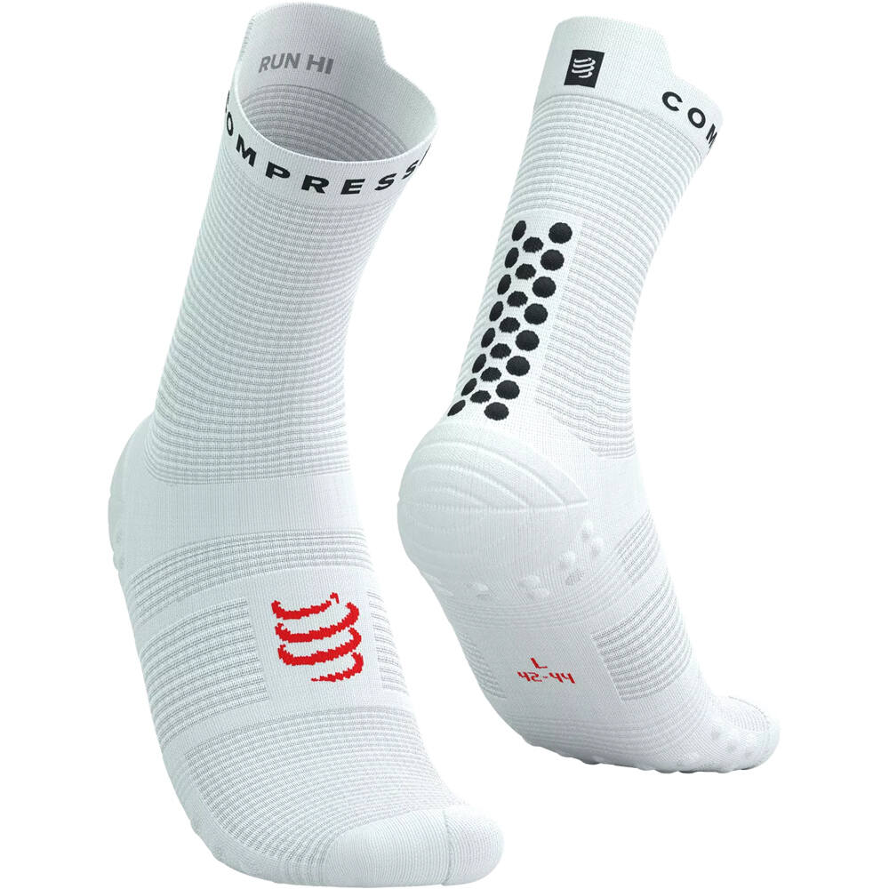 Pro racing socks v40 run calcetines running Blanco (1)