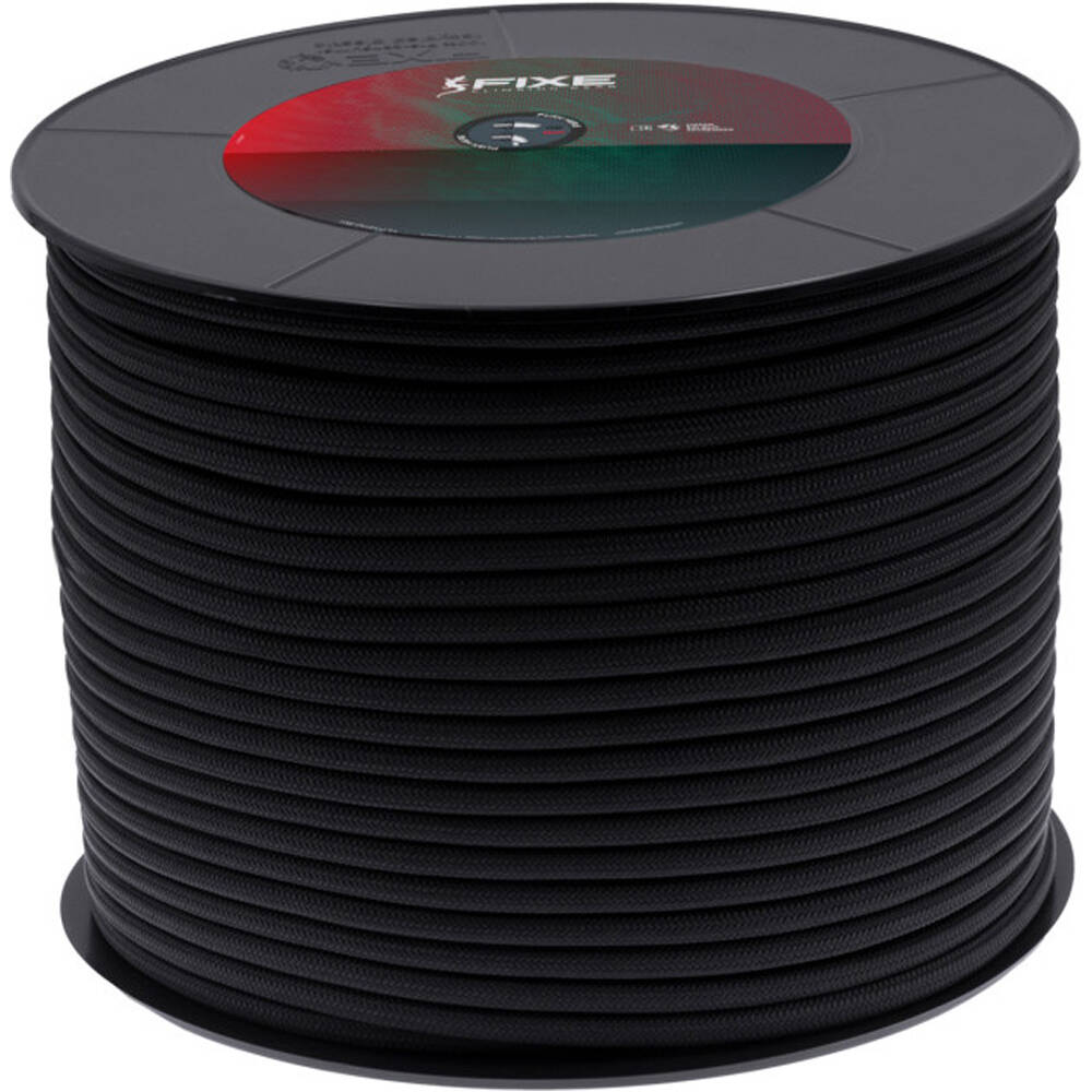 Cuerda auxiliar 6mm 100m bobina escalada Negro (UNICA)