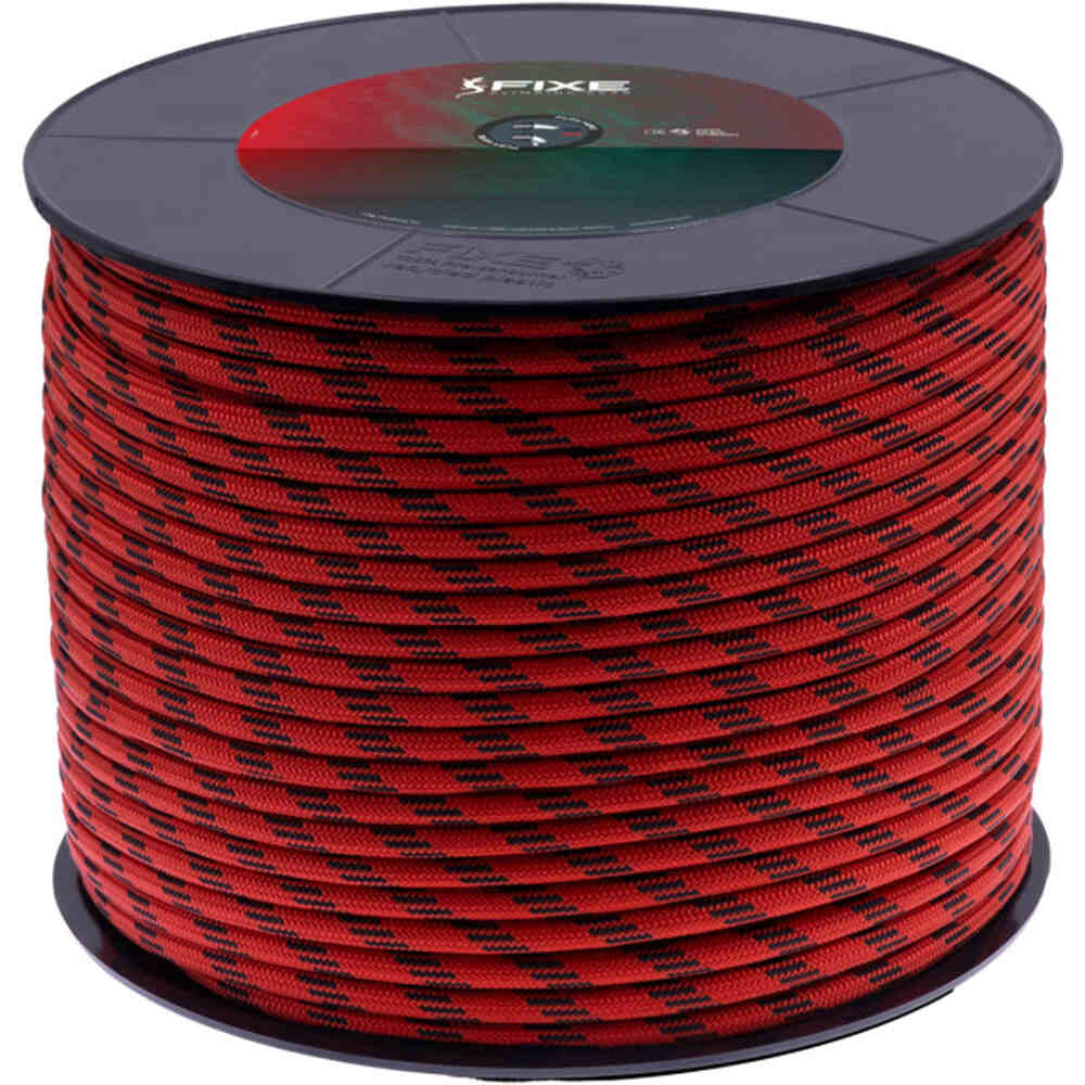 Cuerda auxiliar 6 mm 100m bobina escalada Rojo (UNICA)