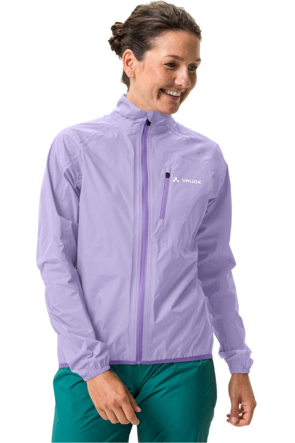 Vaude chaqueta impermeable ciclismo mujer Women's Drop Jacket III vista frontal
