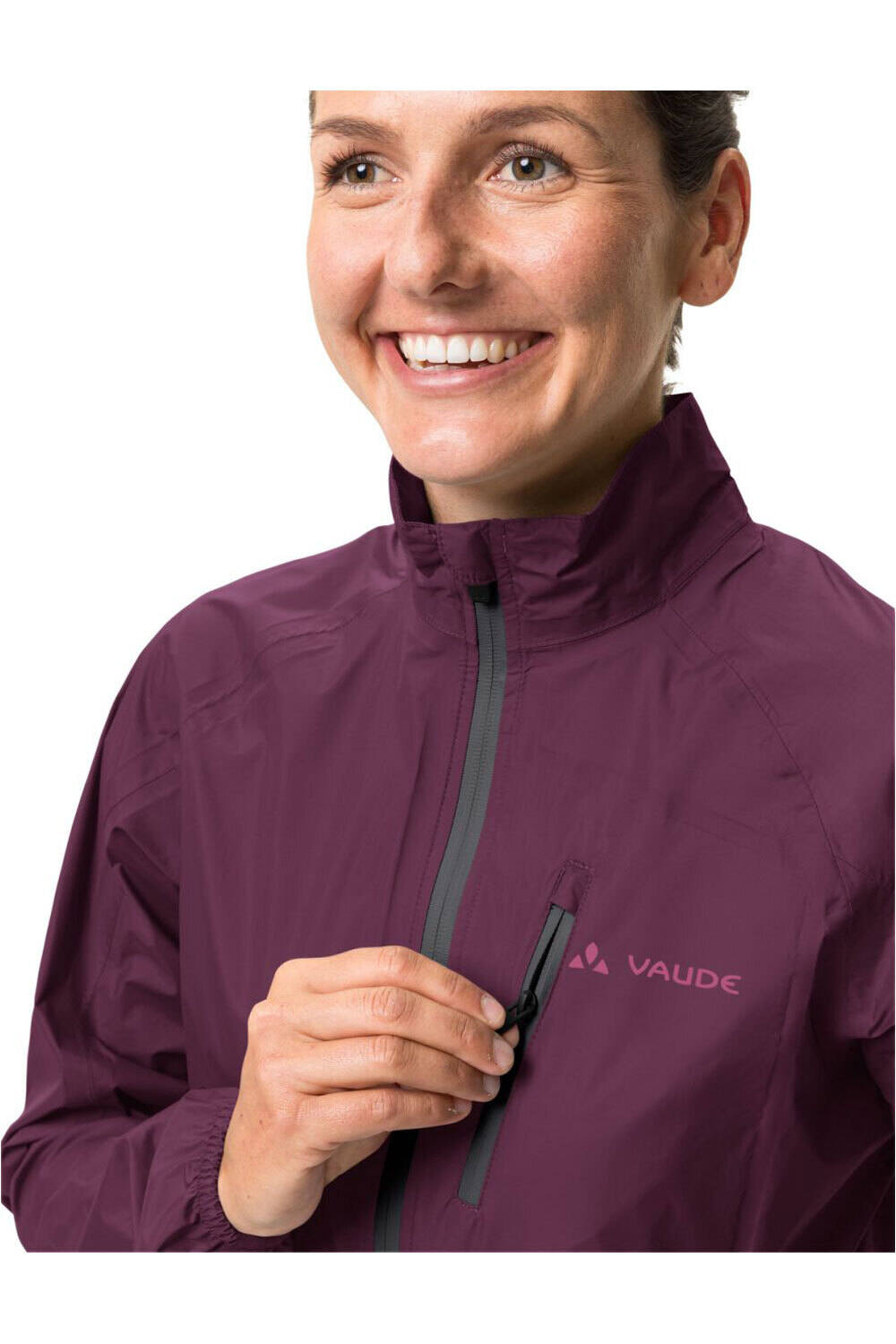 Vaude chaqueta impermeable ciclismo mujer Women's Drop Jacket III vista detalle