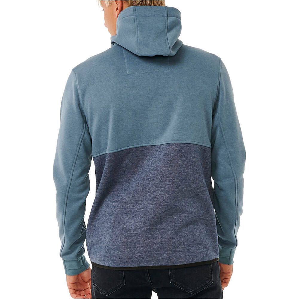 Rip Curl sudadera hombre ANTI SERIES DEPARTED ZIP THR vista trasera