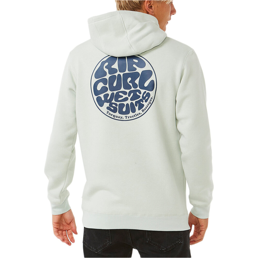 Rip Curl sudadera hombre WETSUIT ICON HOOD vista trasera