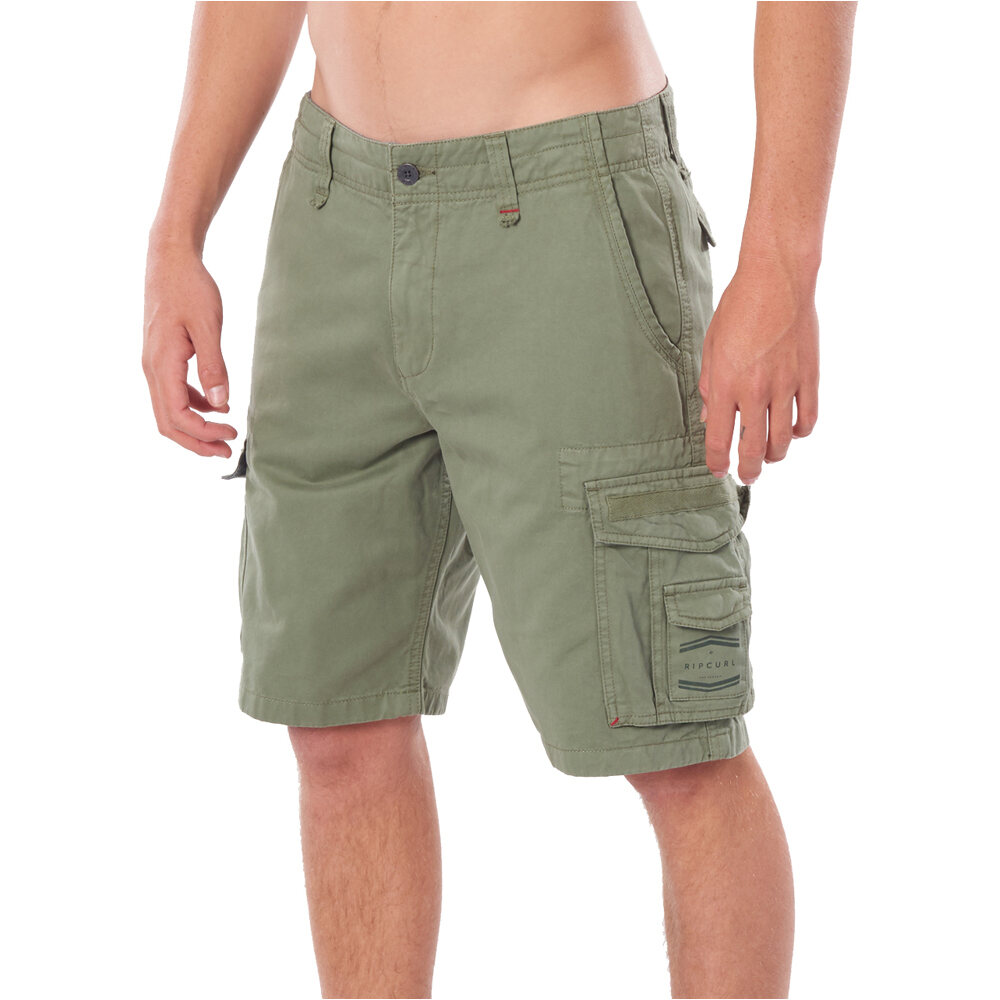 Trail cargo bermudas hombre Verde (30)