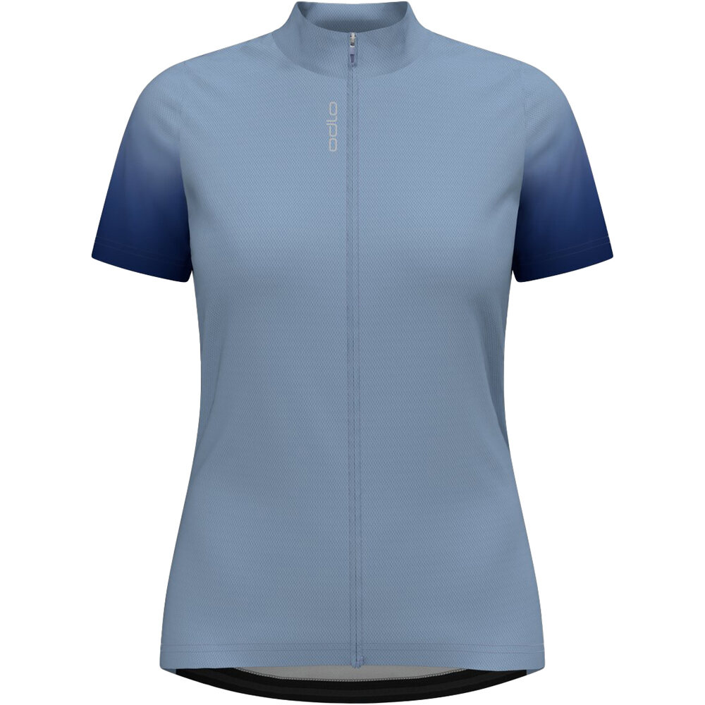 Odlo maillot manga corta mujer T-shirt s/u collar s/s full zip ESSENTIA 04