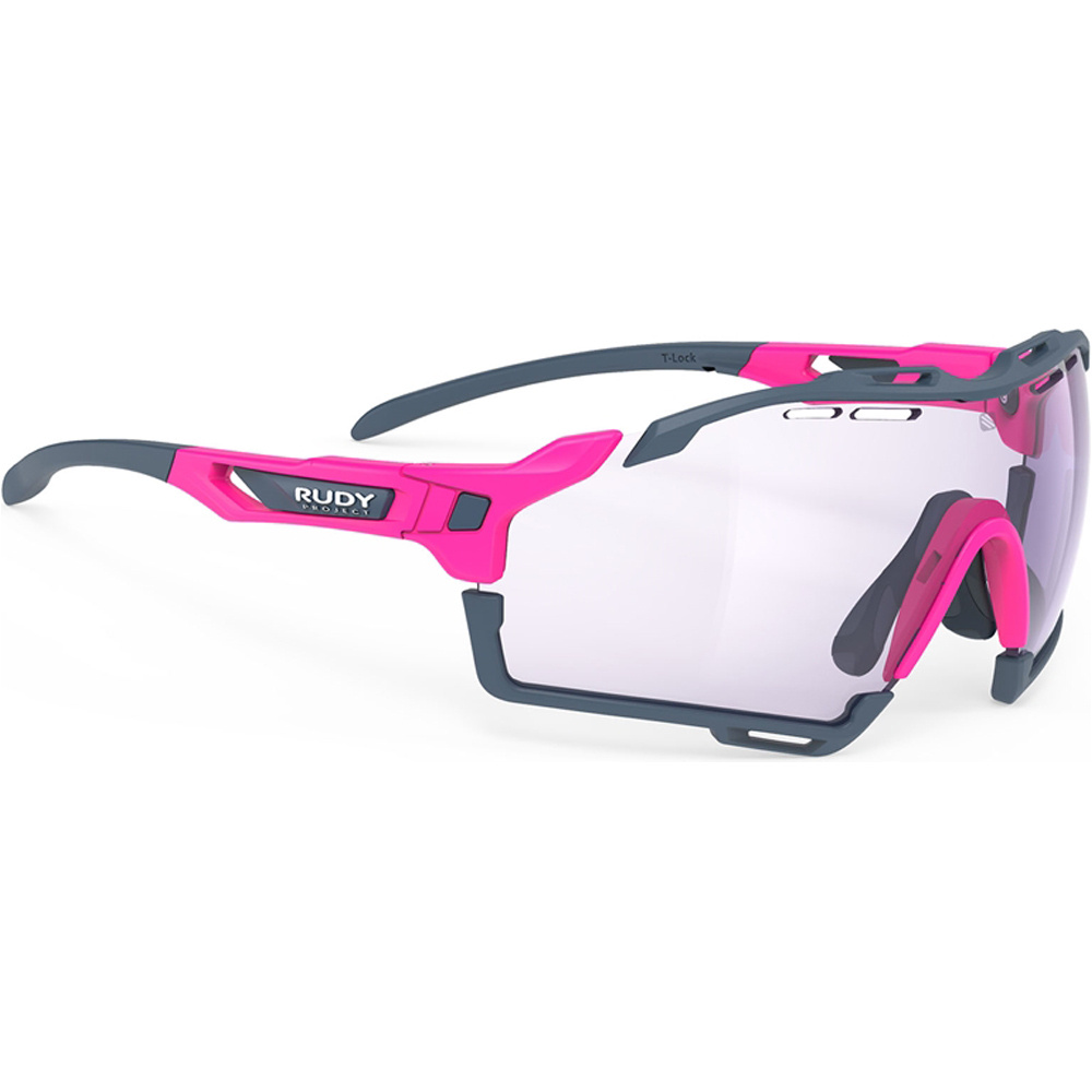 Rudy Project gafas ciclismo CUTLINE mpactx Photochromic 2Laser Purple vista frontal