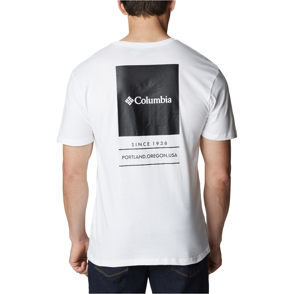 Columbia camiseta montaña manga corta hombre Barton Springs SS Graphic Tee vista trasera