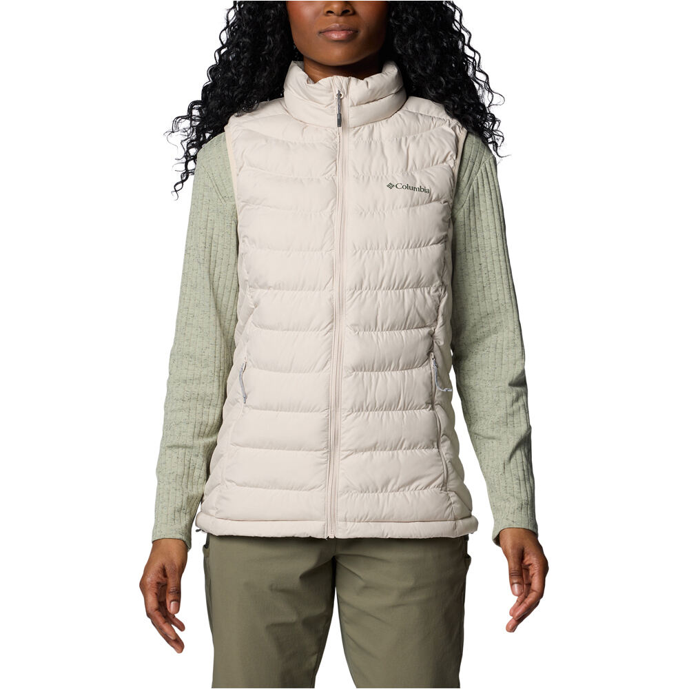 Powder lite ii chaleco outdoor mujer Blanco (XL)