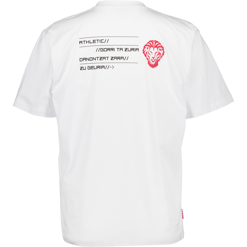 Athletic Club camiseta de fútbol oficiales CAM M/C AC REC LEON BL vista trasera