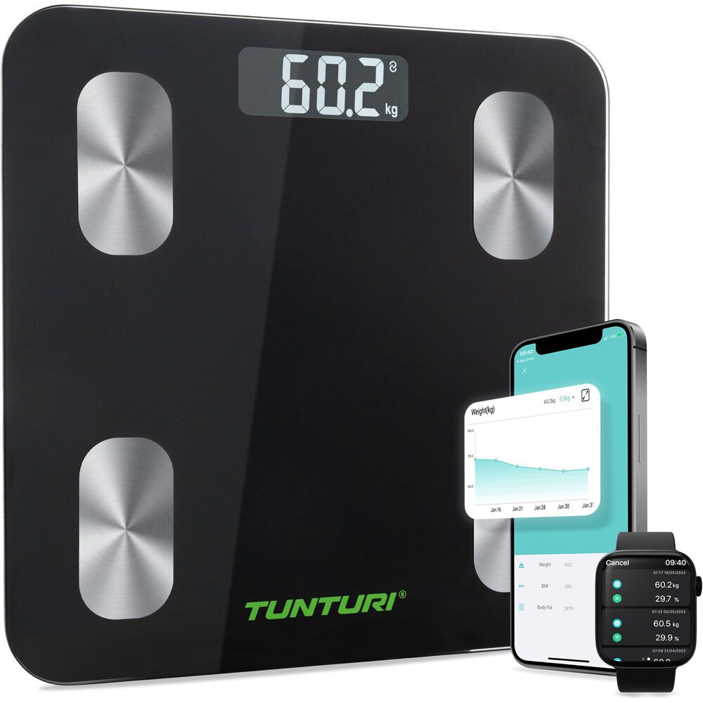 Tunturi bascula inteligente sc30 smart scale varios electrónica