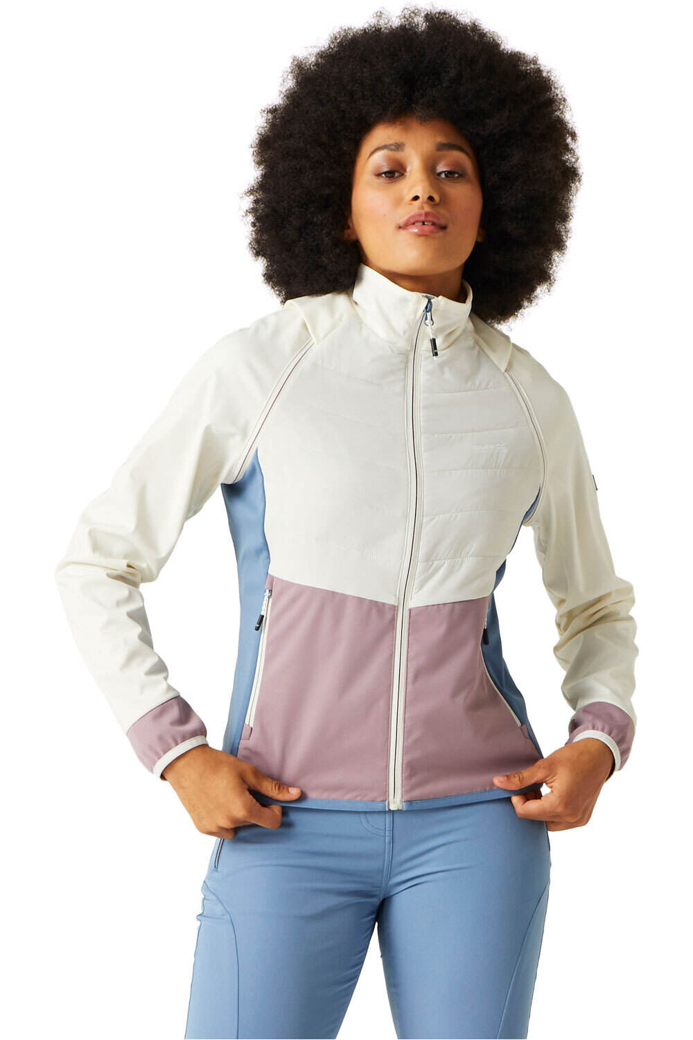 Steren ii hybrid chaqueta softshell mujer Blanco (12)