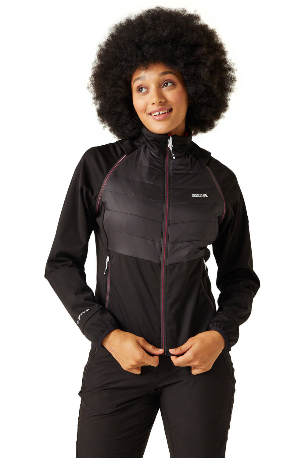 Steren ii chaqueta softshell mujer Negro (14)