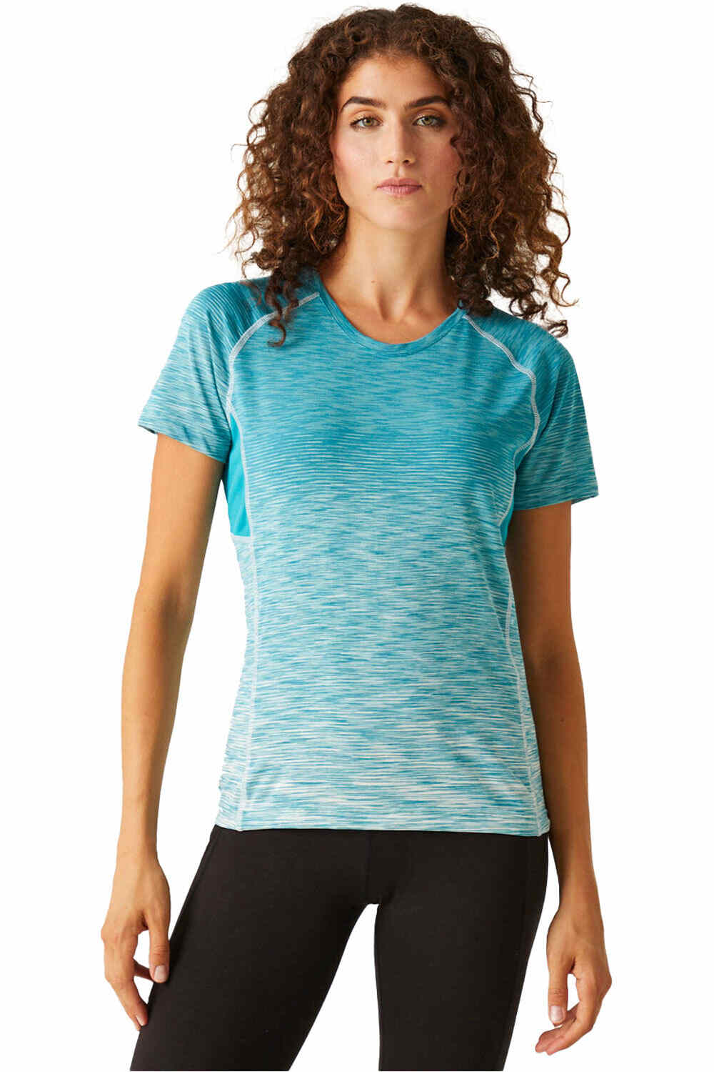 Laxley ii camiseta montaña manga corta mujer Azul (16)