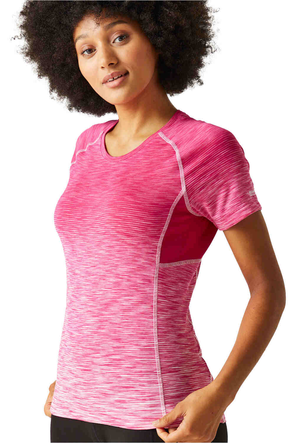 Laxley ii camiseta montaña manga corta mujer Rosa (10)