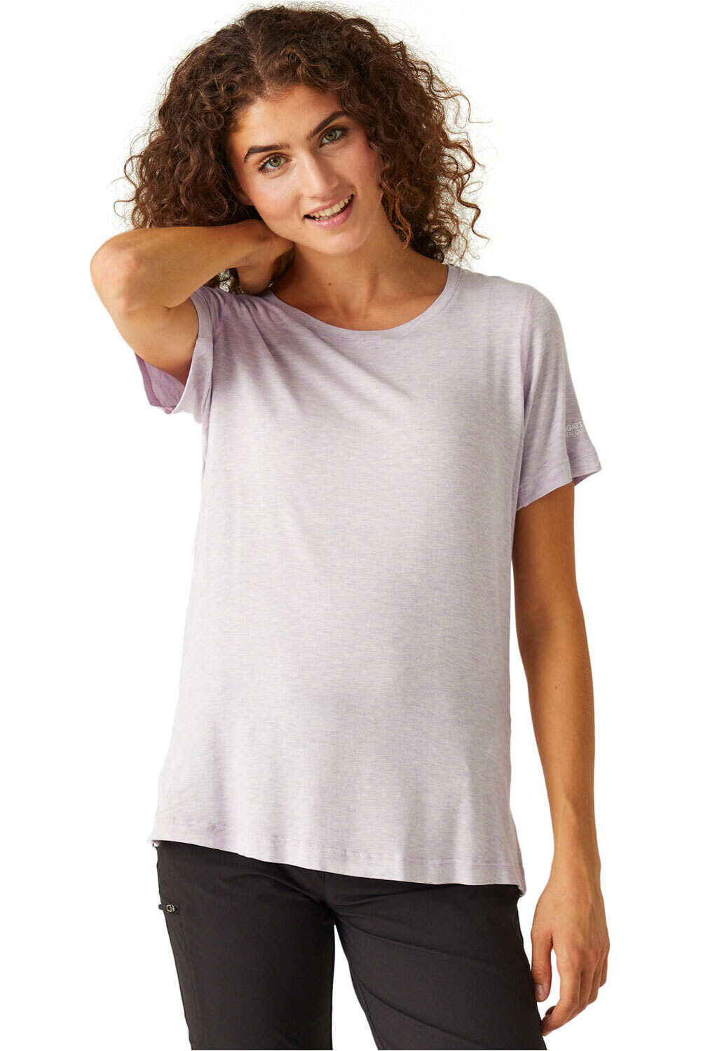Ballyton camiseta montaña manga corta mujer Lila (16)