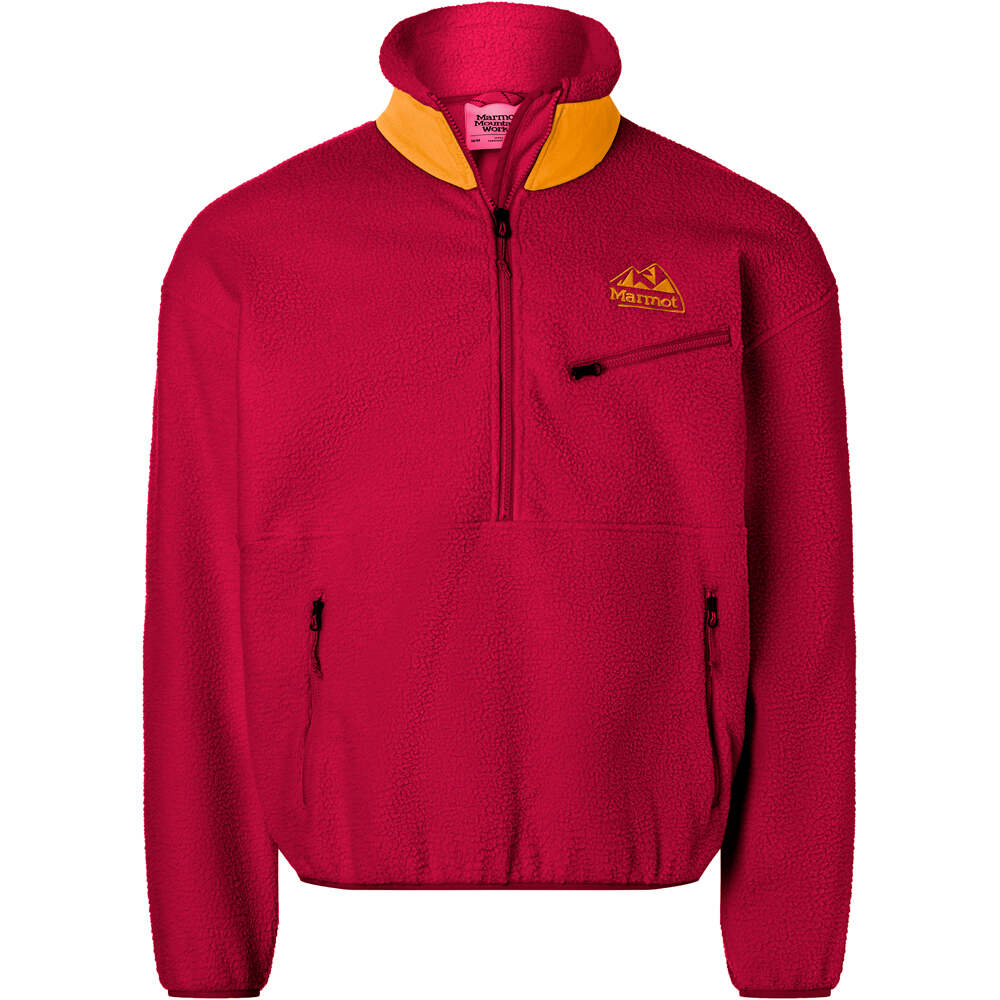 Eco recycled forro polar hombre Rojo (S)