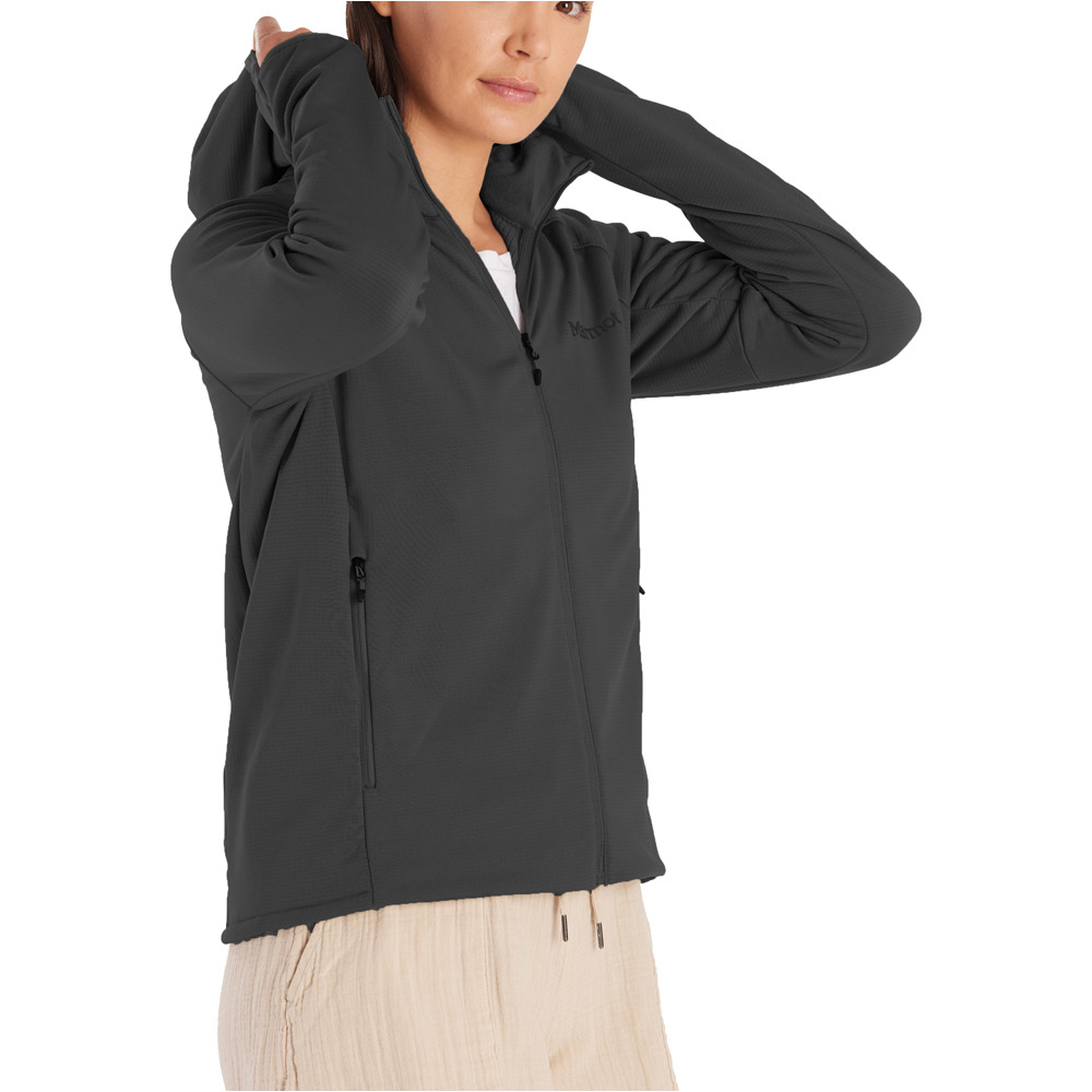 Leconte forro polar mujer Negro (L)