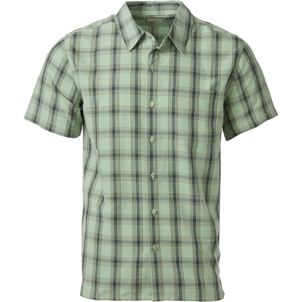 Eldridge classic camisa montaña manga corta hombre Verde (S)
