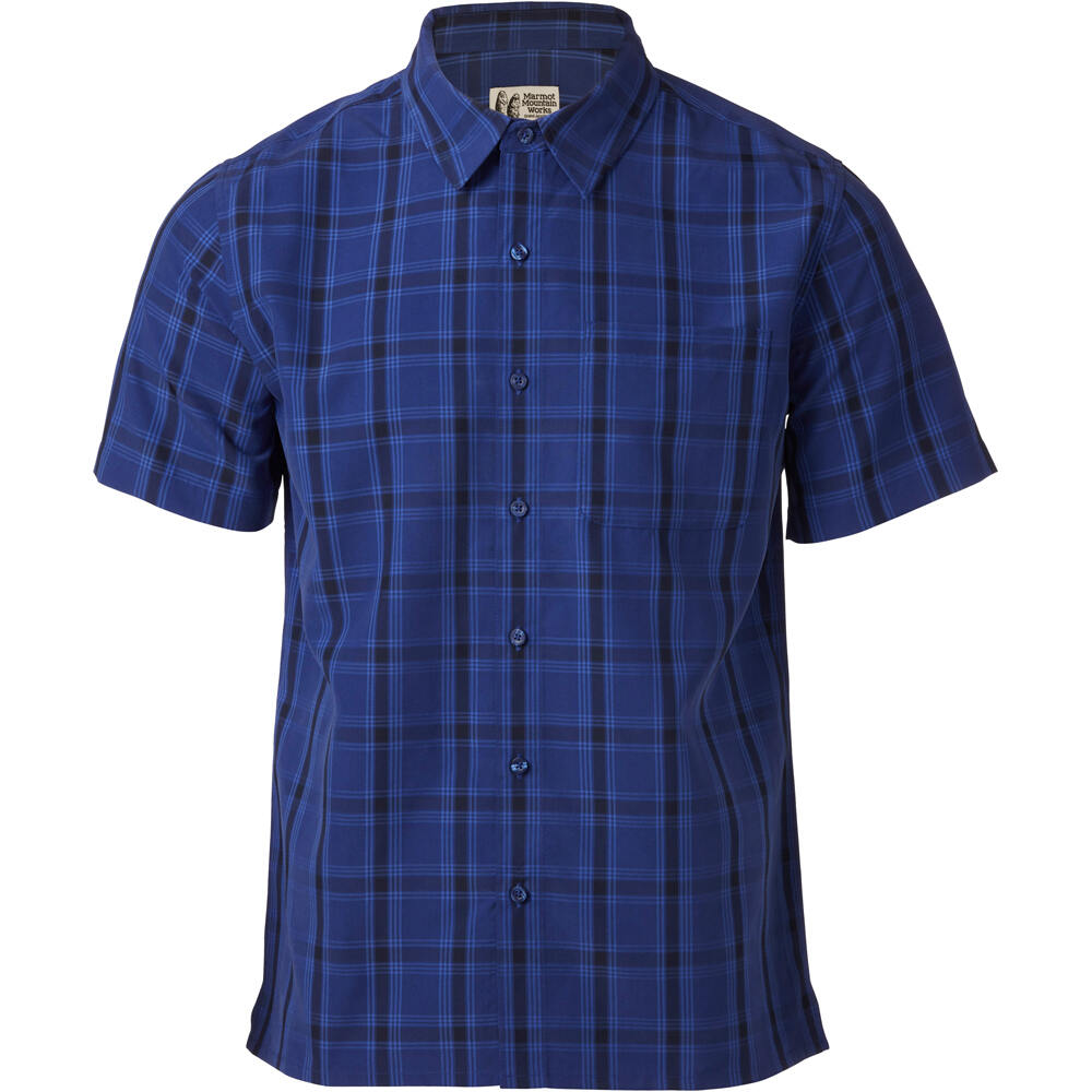 Eldridge classic camisa montaña manga corta hombre Verde (S)
