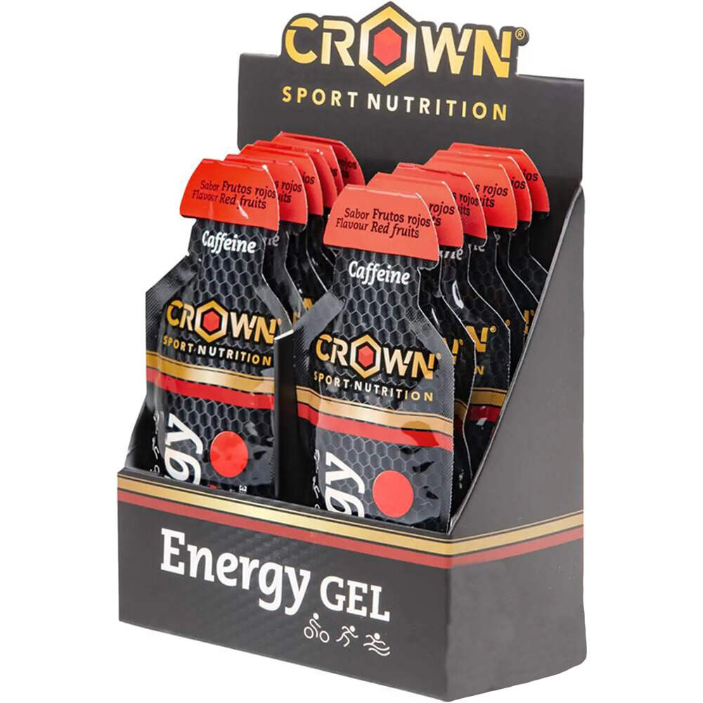 Crown Sport Nutrition energía instantánea Energy Gel Cafena vista frontal