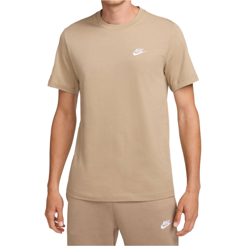 Sportswear club camiseta manga corta hombre Beige (XL)