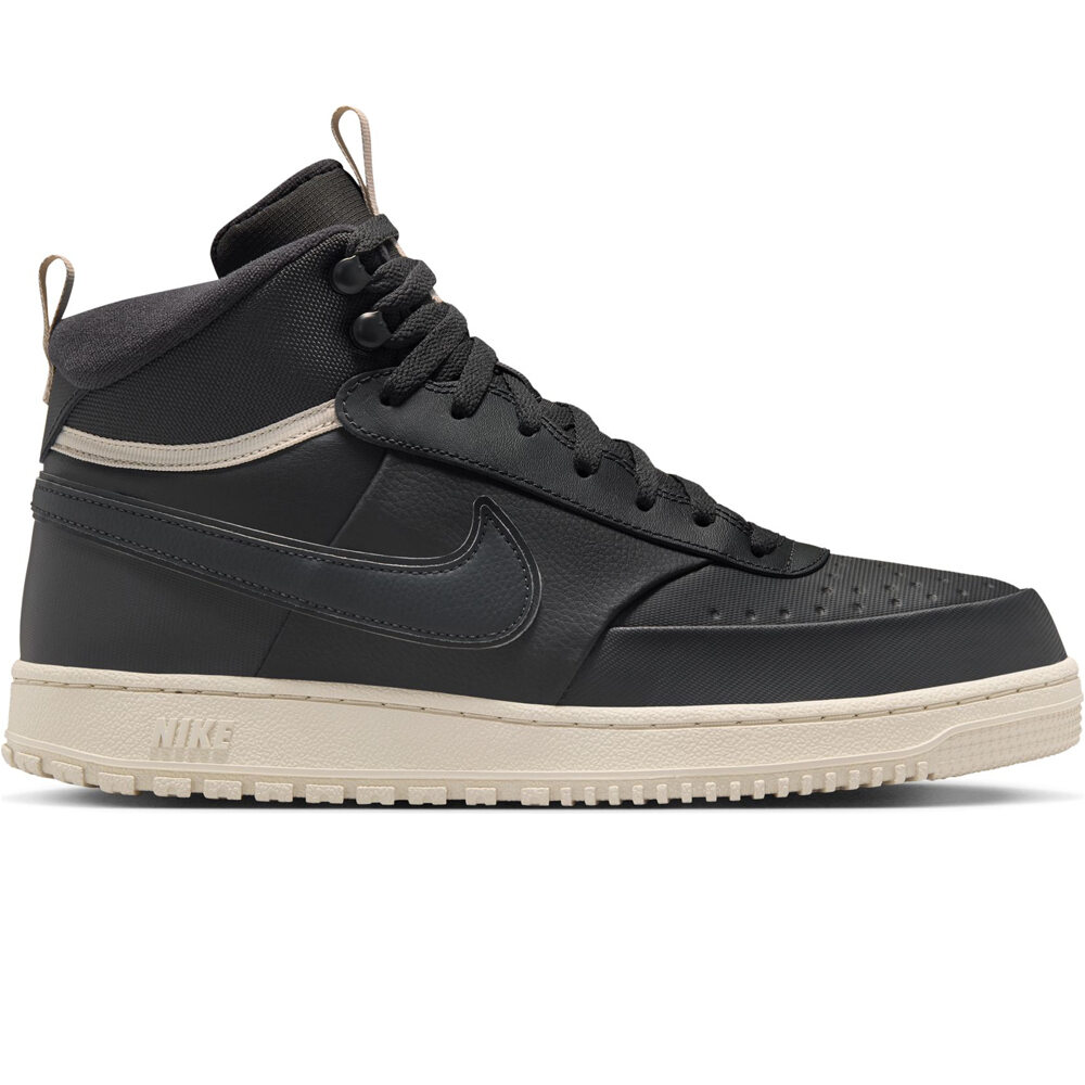 Court vision mid zapatilla moda hombre Gris (43)