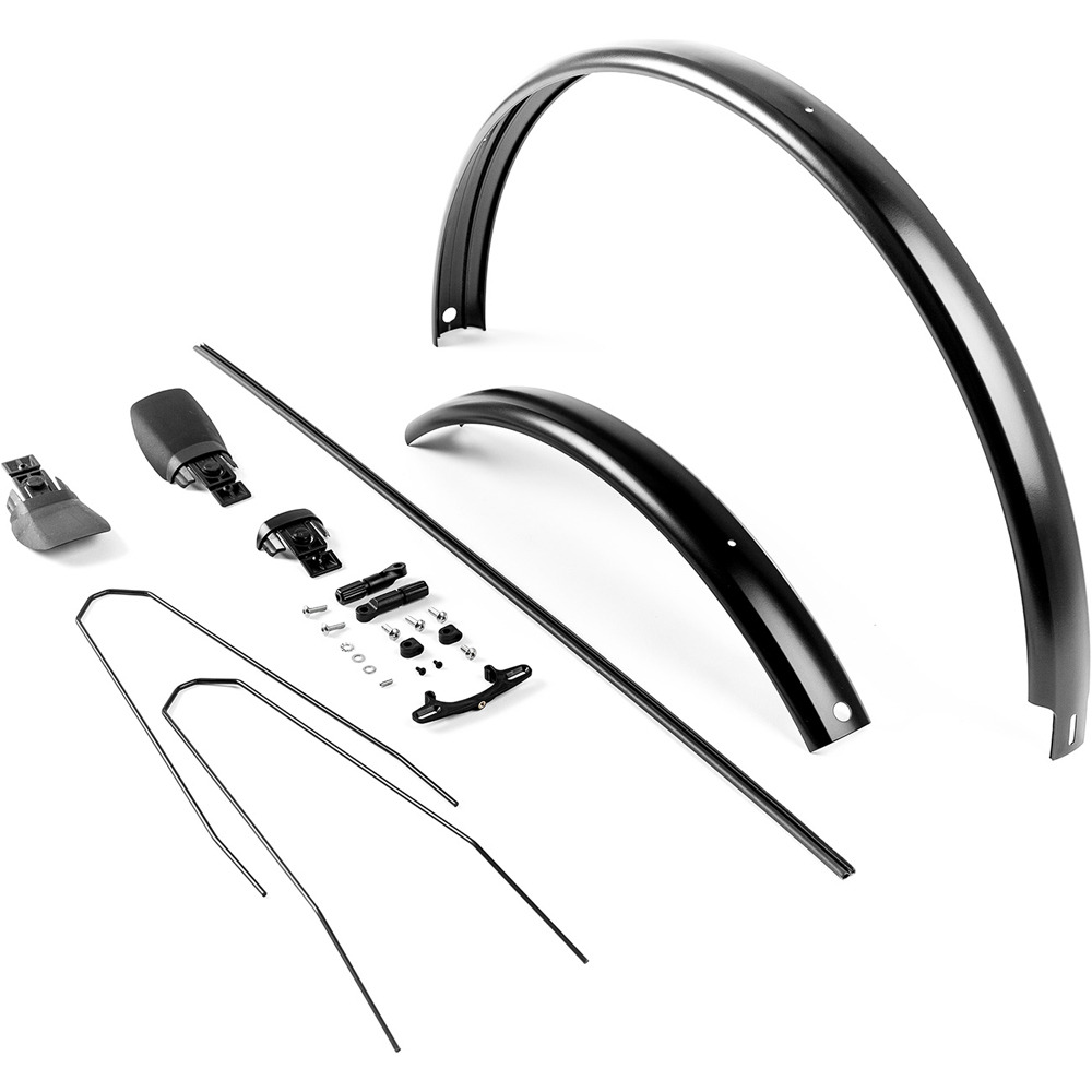 G/barros compl 55 parrilla guardabarros bicicleta Negro (UNICA)