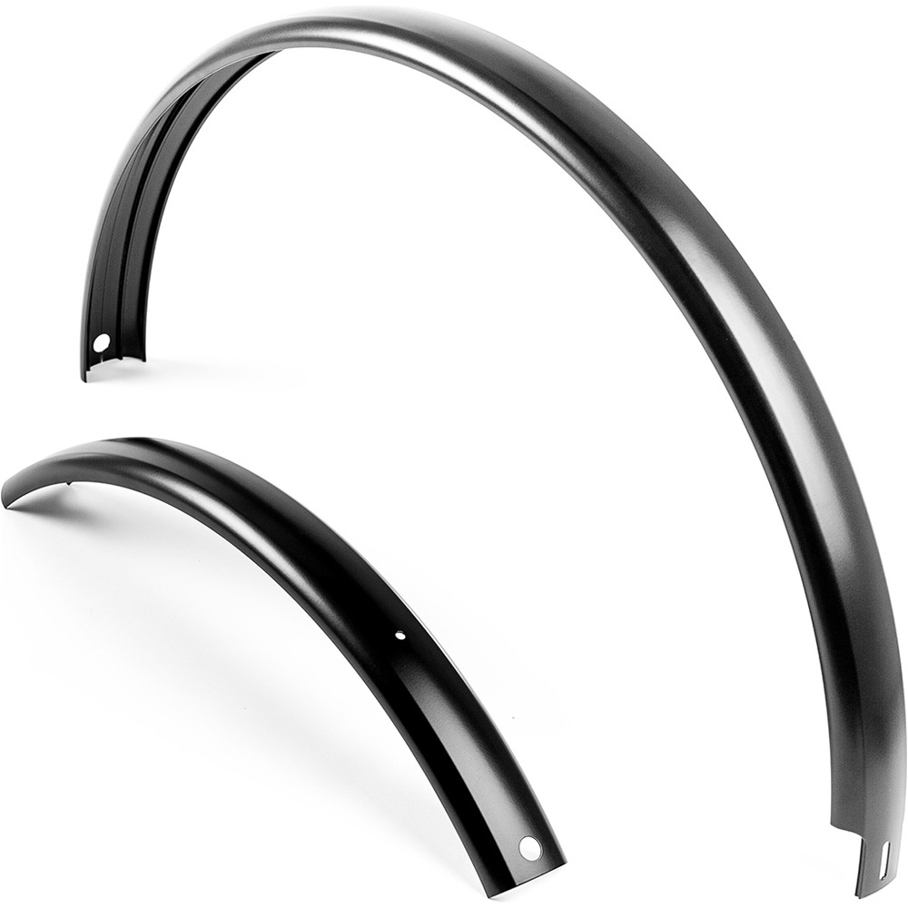 Hojas g/barros 55 no parr guardabarros bicicleta Negro (UNICA)