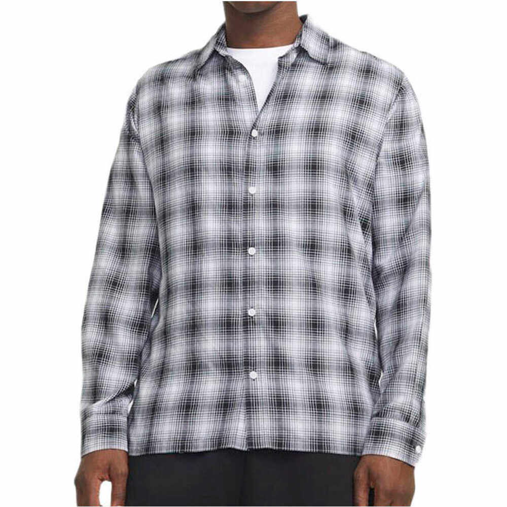 Charlie camisa manga larga hombre Blanco (XL)
